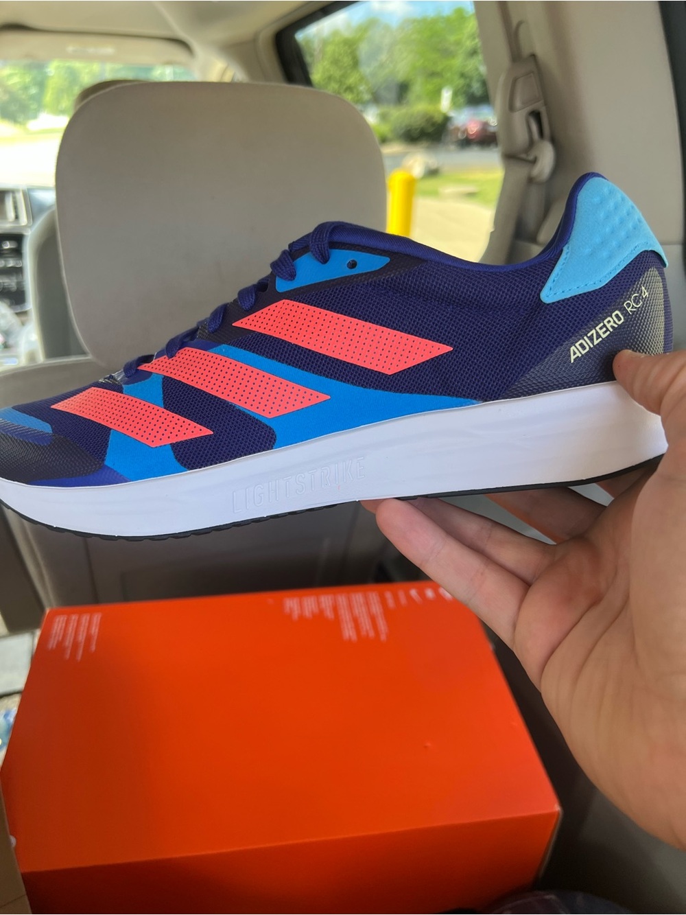 Mens adidas Adizero RC4 Running Shoe -  (GZ0181) no box size 8.5